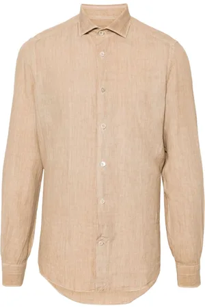 ELEVENTY Camisa de popelina con efecto melange