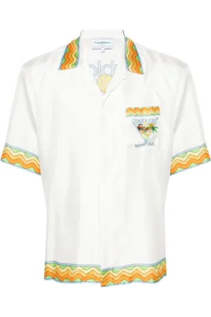 Casablanca Camisa de seda Afro Cubism