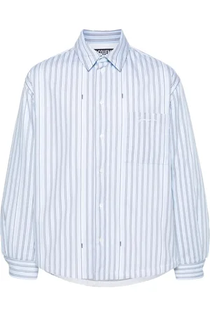 Jacquemus Camisa capitonada con estampado de rayas diplomáticas