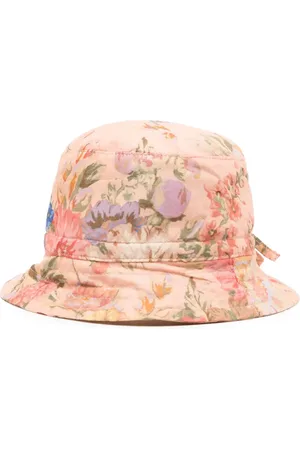 ZIMMERMANN Gorro de pescador con estampado floral y cordones