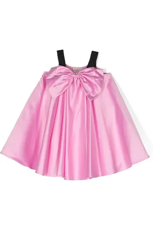 Twin-Set Vestido de satén con detalle de moño