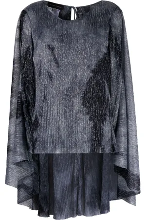 TALBOT RUNHOF Blusa estilo capa de canalé