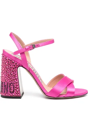 Moschino Sandalias con detalles de cristal y tacón de 105mm