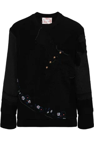 BY WALID Sudadera con bordado de patchwork