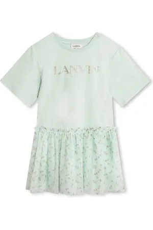 Lanvin Vestido con logo estampado