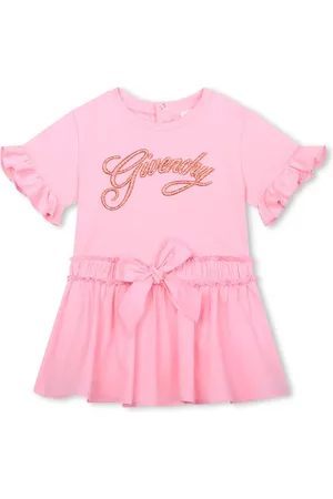 Givenchy Vestido acampanado con logo bordado