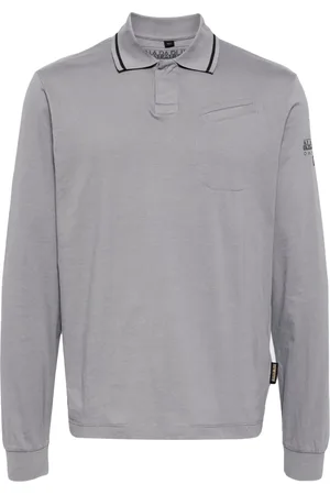 Napapijri Playera tipo polo con logo estampado
