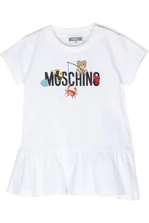Moschino Vestido con logo estampado