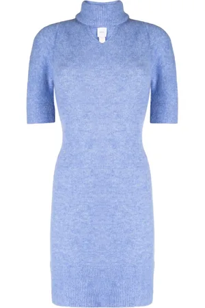 Patou Vestido manga corta con detalle de aberturas