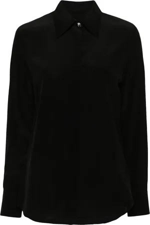 Lanvin Camisa de seda con botones florales