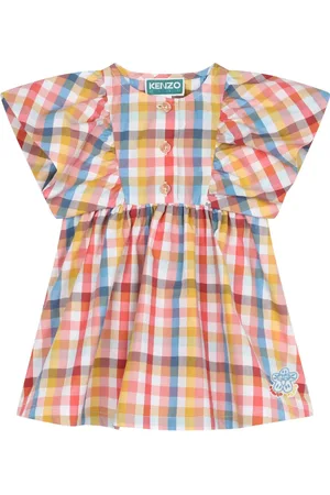 Kenzo Vestido con cuadros estampados