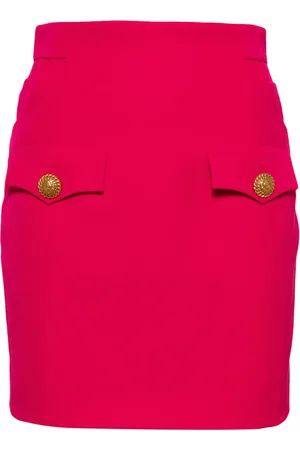 Balmain Falda corta con detalle de botones