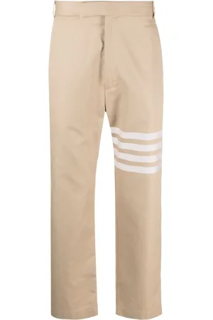 Thom Browne Pantalones rectos con motivo 4-Bar