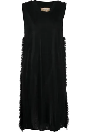 UMA WANG Vestido midi sin mangas
