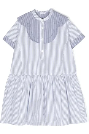 Il gufo Vestido corto con rayas estampadas