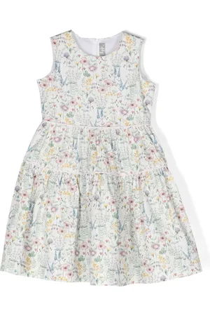Il gufo Vestido sin mangas con motivo floral
