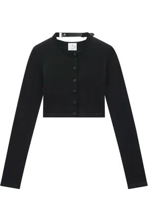 Courrèges Cárdigan de tejido fino corto