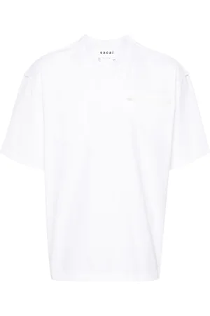 SACAI Playera con detalle de costuras