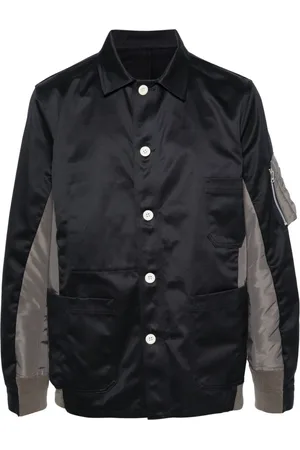 SACAI Sobrecamisa con cuello italiano