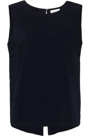 P.A.R.O.S.H. Blusa cady con abertura en la espalda