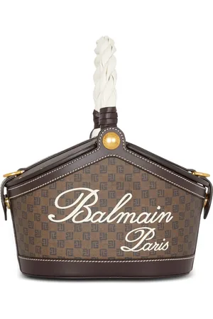 Balmain Bolsa bucket mini con monograma