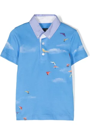 Lapin House Playera tipo polo con estampado gráfico