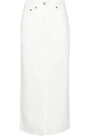 Loulou Studio Falda midi de mezclilla