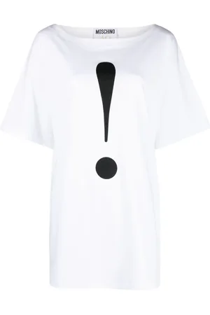 Moschino Playera con estampado signos de exclamación