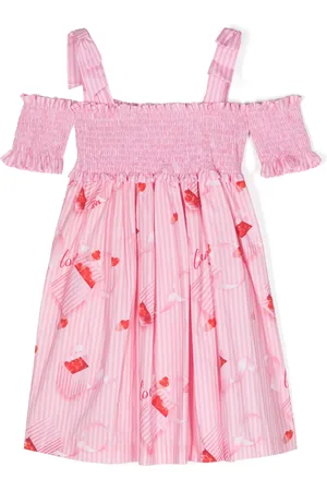 Lapin House Vestido con rayas estampadas
