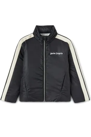 Palm Angels Chamarra capitonada con logo estampado