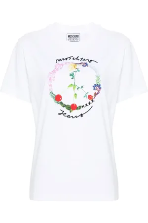 Moschino Playera con logo en relieve
