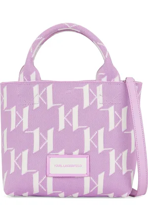 Karl Lagerfeld Tote tejida K/Monogram pequeña
