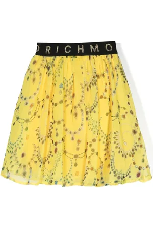 John Richmond Tutú estampado con logo en la pretina