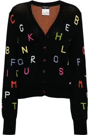 CHANEL Cárdigan Coco Mark Alphabet 2001