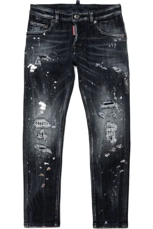 Dsquared2 Jeans rectos con estampado de salpicaduras de pintura
