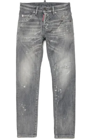 Dsquared2 Jeans rectos con estampado de salpicaduras de pintura