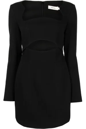Misha Vestido corto Hazel con aberturas