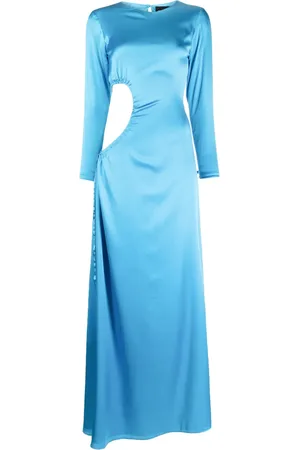 Cynthia Rowley Vestido largo de seda Striking