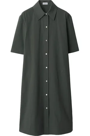 Burberry Vestido recto con cuello de pico
