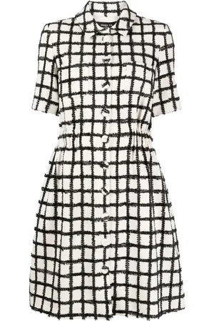 Paule Ka Vestido midi con motivo de cuadrícula
