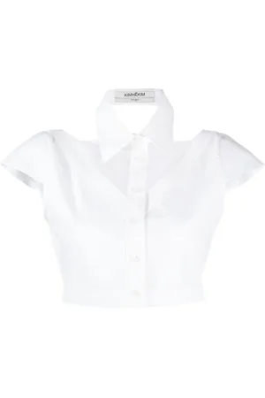 KIMHEKIM Camisa corta con aberturas