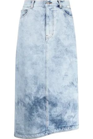 KIMHEKIM Falda midi con efecto lavado