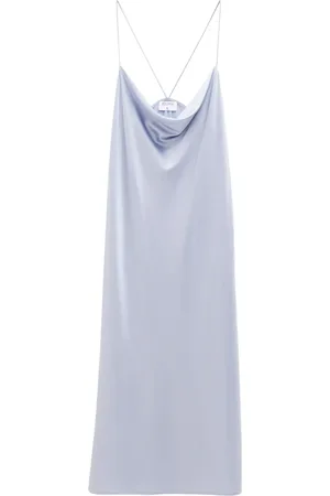 Filippa K Slip dress de seda stretch con diseño drapeado