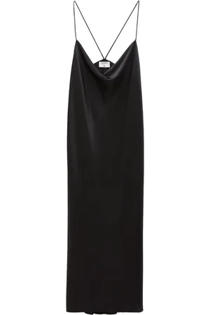 Filippa K Slip dress de seda stretch con diseño drapeado