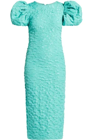 ROTATE Vestido midi con mangas farol