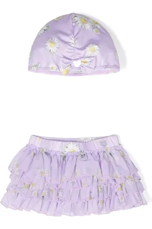 MONNALISA Pack de dos faldas de baño con estampado floral
