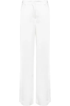 P.A.R.O.S.H. Pantalones rectos con acabado satinado