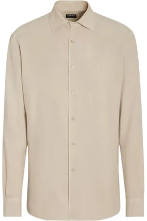 Ermenegildo Zegna Camisa de seda manga larga
