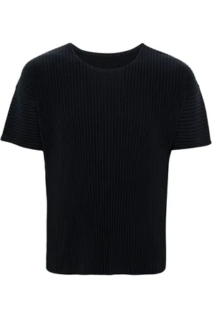 Issey Miyake Playera Basic con cuello redondo