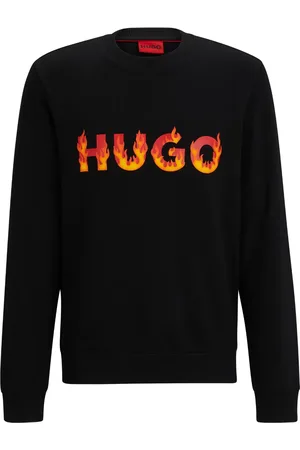 HUGO BOSS Sudadera Flames con logo estampado